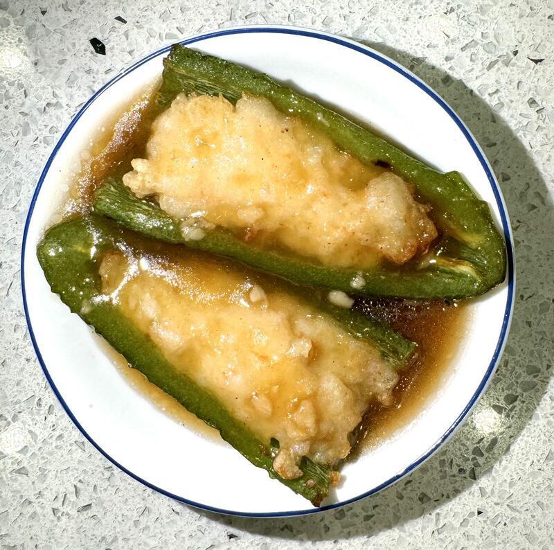 D13. Stuffed Green Pepper W. Seafood (3)