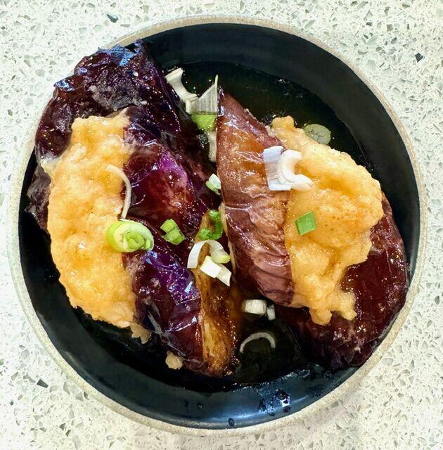 D25. Stuffed Eggplant W. Seafood(3)